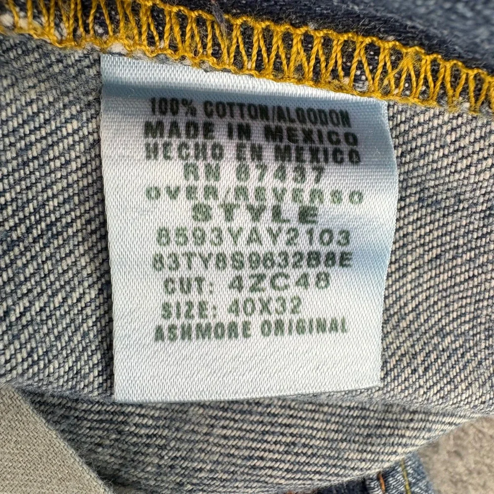 Polo Jeans Co Ralph Lauren Mens 40X32 Ashmore‎ Blue Denim Straight Leg Jeans